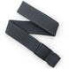 Momentum-A dark gray woven web belt with a textured honeycomb pattern and a matte black quick-release buckle, displayed on a clean white background.