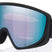 MontScapeL-Black goggles with blue reflective lenses on a white background