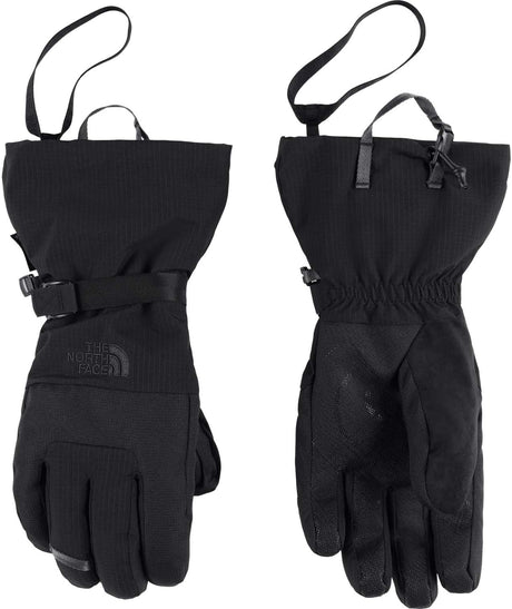 MontanaGlove- Black glove with North Face logo on white background