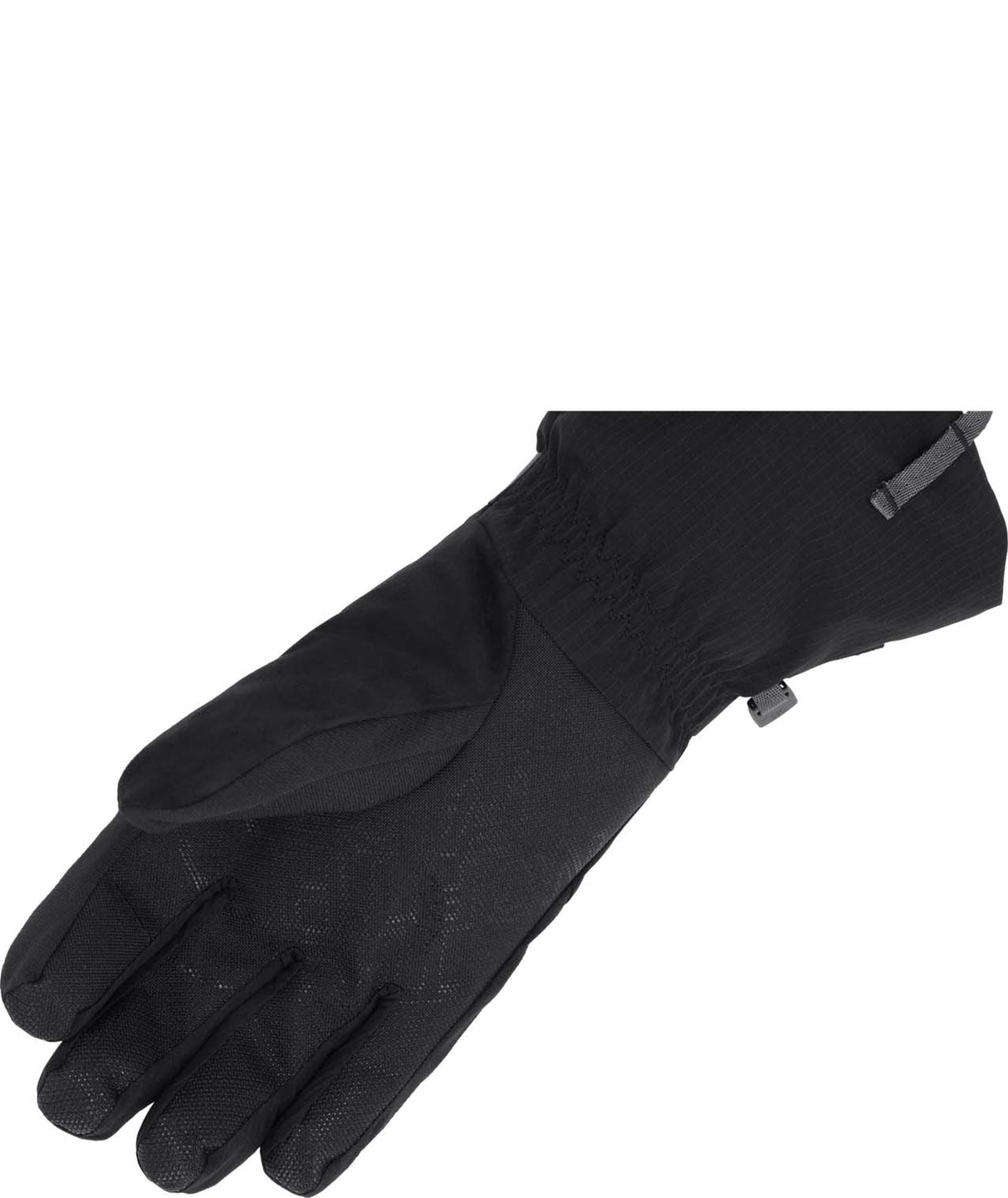 MontanaGlove- Black glove with North Face logo on white background