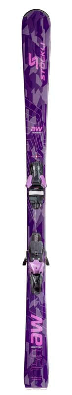 MonteroAW- Purple ski on a white background