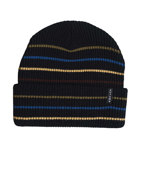 MultiStripe- Beanie on a white background