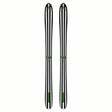 NDEPART01- Two skis with green and red accents on a white background