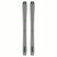 NDEPARTTEN- Two skis with green bindings on a white background
