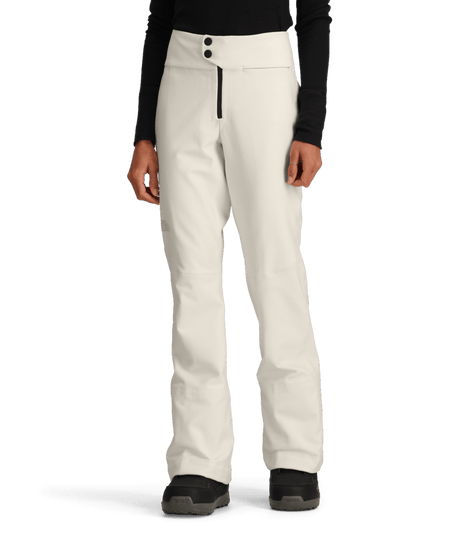 WSnogaPant-White pants worn by a person on a transparent background