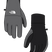 W Shelbe Raschel Etip Glove-Gray and black gloves with The North Face logo on a transparent background