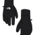 W Shelbe Raschel Etip Glove-Black gloves with The North Face logo on a transparent background