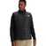 M Terra Peak Vest- Man wearing a black puffer vest with a visible brand logo on a white background