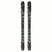 NQST100- Pair of skis with green and black design on a white background