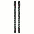 NQST100- Pair of skis with green and black design on a white background