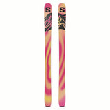 NQST100-Colorful skis with a tie-dye pattern on a white background