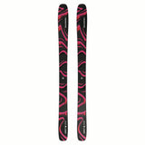NQST106BLACKPINK-Black and pink patterned skis on a white background