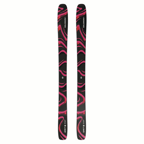 NQST106BLACKPINK-Black and pink patterned skis on a white background