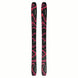 NQST106BLACKPINK-Black and pink patterned skis on a white background