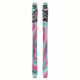 NQST106BLACKPINK-Colorful skis with a black and white logo on a white background