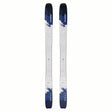 NSLABQSTECHO- Pair of skis with blue and white design on a white background