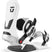Neo-White snowboard binding with 'Union' branding on a white background