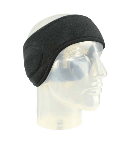 NeofleeceHeadband- Black headband shown on a white background