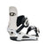 WNetwork- White and black snowboard binding on a white background
