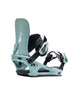 WNetwork- Light green snowboard binding on a white background