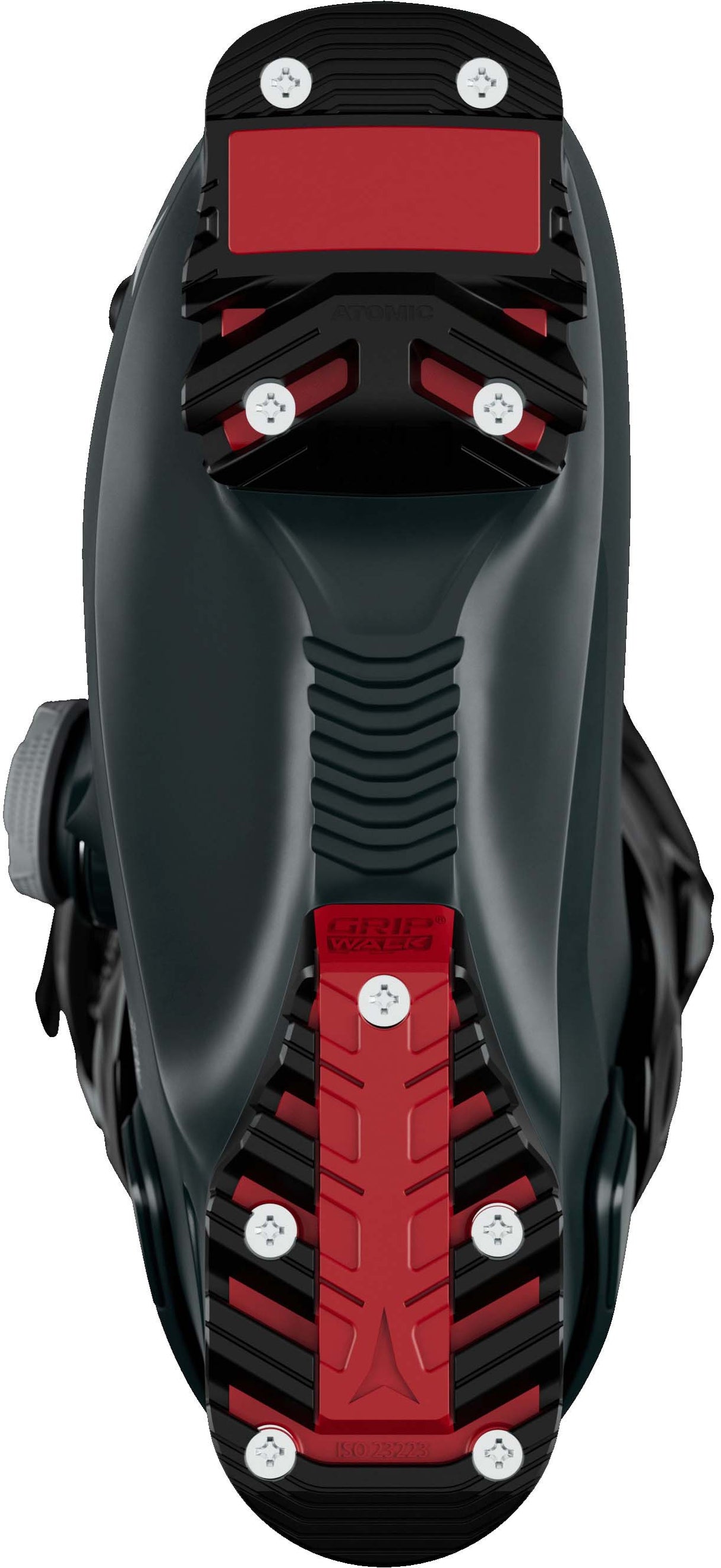 Nexus120BOA- Black Atomic ski boot on a white background