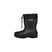 Niseko3.0Kids- Black rubber boot with a brand label on a white background