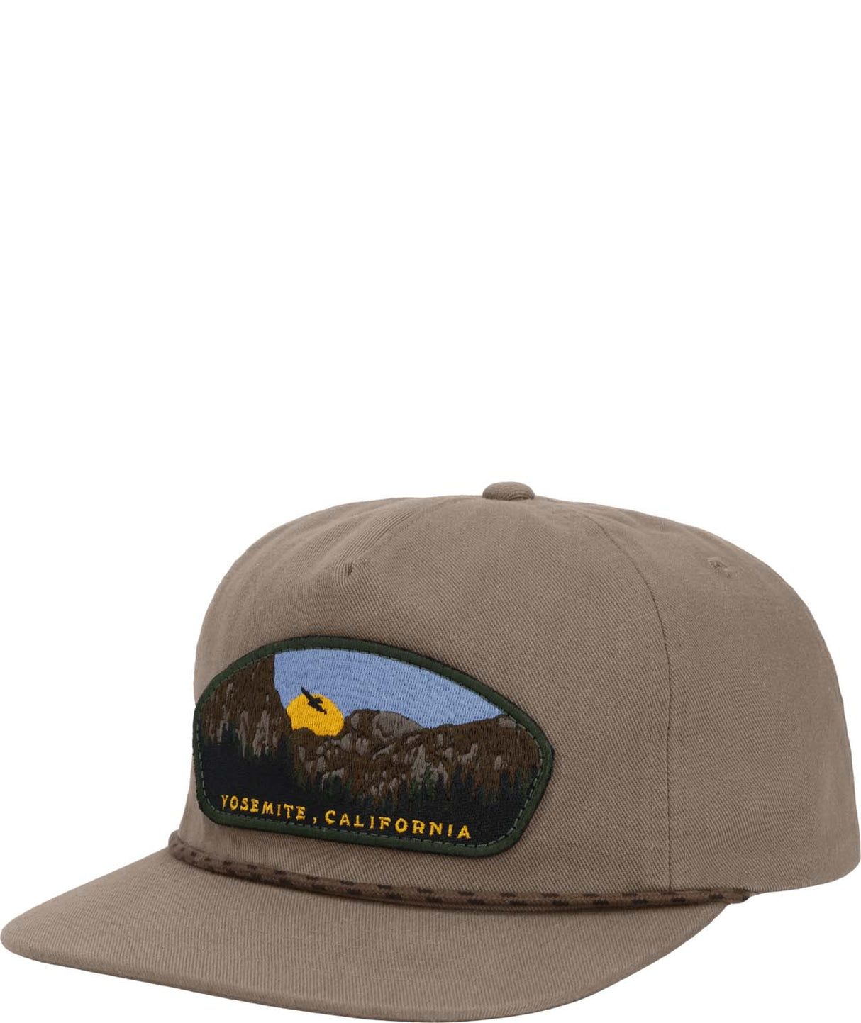Norm5-PanelHat- Light Brown cap on white background
