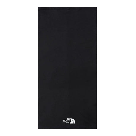 NorthFaceBaseGaiter- Black balaclava with The North Face logo on a white background