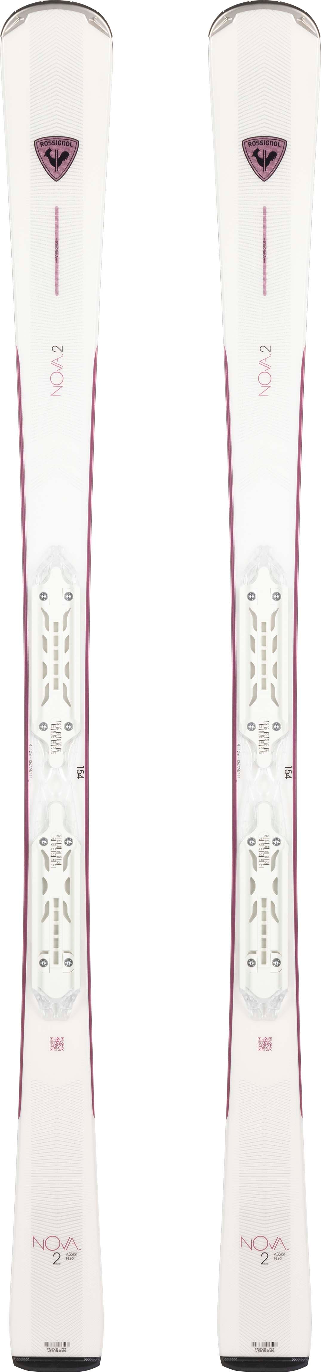 Nova2_Xpress- White and pink ski on a white background 