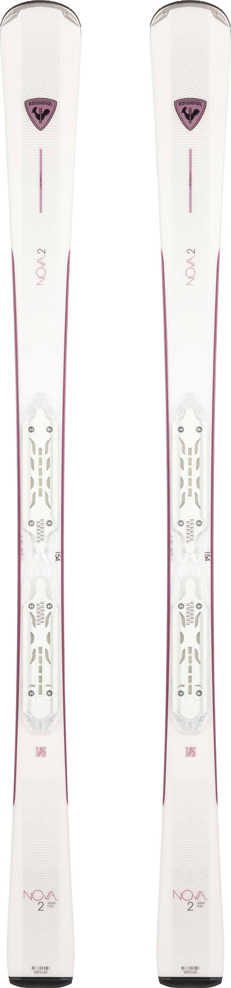 Nova2_Xpress- White and pink ski on a white background 