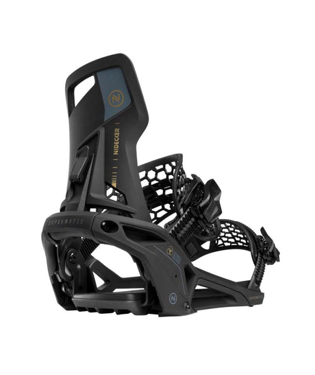 OGSupermatic-Black snowboard bindings on a white background