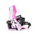 OGSupermatic- Pink and black snowboard binding with Nidecker branding on a white background