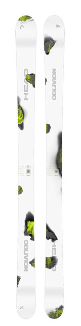 Oblivion94- Two skis with a pattern on a white background