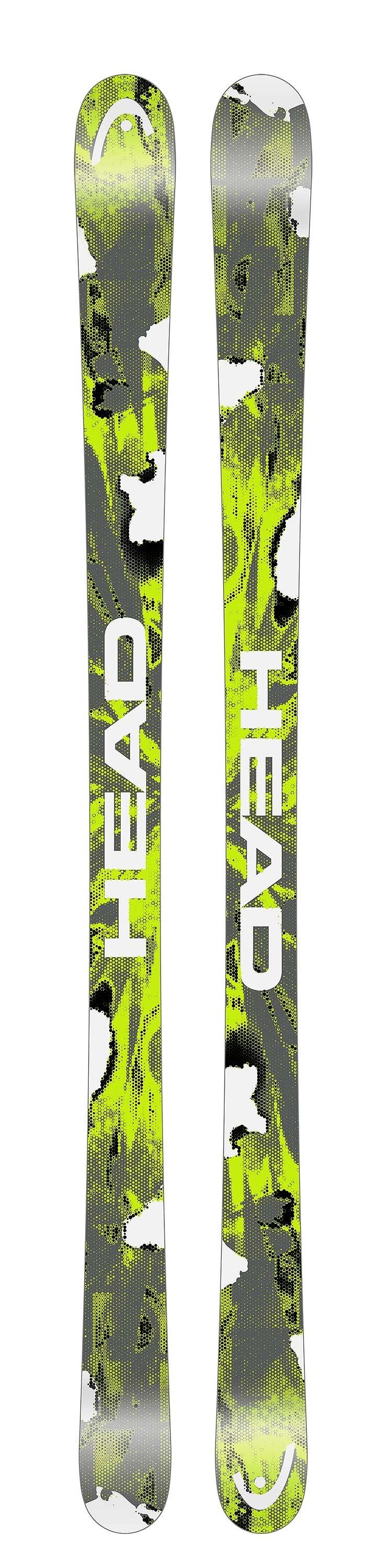 Oblivion94- Two skis with a pattern on a white background