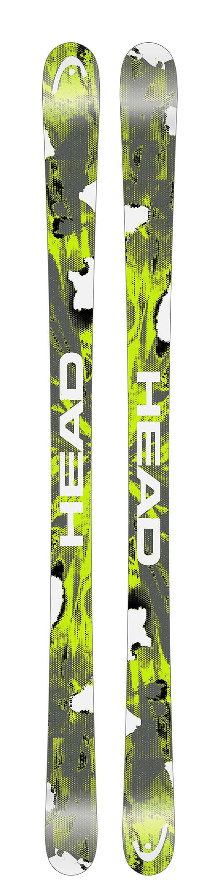 Oblivion94- Two skis with a pattern on a white background
