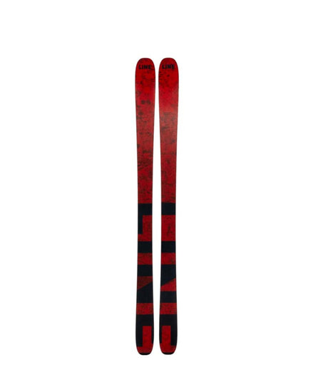 Optic88- Red Line Skis on a white background