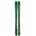 Optic96- Two green skis with camouflage pattern on a white background