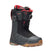 Orton- Black and red snowboard boot on a white background