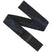 OutofRange-Black belt with blue mountain pattern on a white background