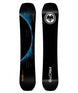 PROTOT3ECLIPSE- Black snowboard with a blue outline of a planet on the topsheet and a fully black base 