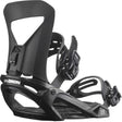 Pact- Black snowboard bindings on a white background