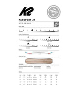 PassportJr.- Black multicolored snowboard on a white background