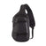 Patagonia Atom Sling 8L- Black sling bag with Patagonia logo on a white background
