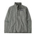 Patagonia Better Sweater Mens 1_4 Zip- Gray fleece pullover with a brand logo on a white background