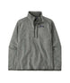 Patagonia Better Sweater Mens 1_4 Zip- Gray fleece pullover with a brand logo on a white background