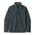 Patagonia Better Sweater Mens 1_4 Zip- Dark gray fleece pullover with zipper on a white background