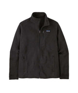 Patagonia Better Sweater Mens Jacket- Dark gray fleece jacket with a brand logo on a white background
