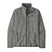 Patagonia Better Sweater Mens Jacket- Gray fleece jacket with a brand logo on a white background