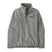 Patagonia Better Sweater Womens 1_4 Zip- Gray fleece pullover with a brand logo on a white background