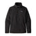 Patagonia Better Sweater Womens 1_4 Zip- Black fleece pullover with a brand logo on a white background